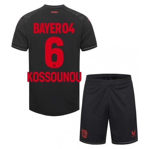 Bayer Leverkusen Odilon Kossounou #6 Domaci Dres za djecu 2023-24 Kratak Rukav (+ Kratke hlače)